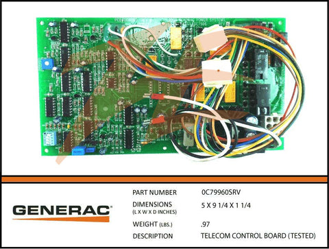 0C79960SRV Telecom Control Board (Tested)