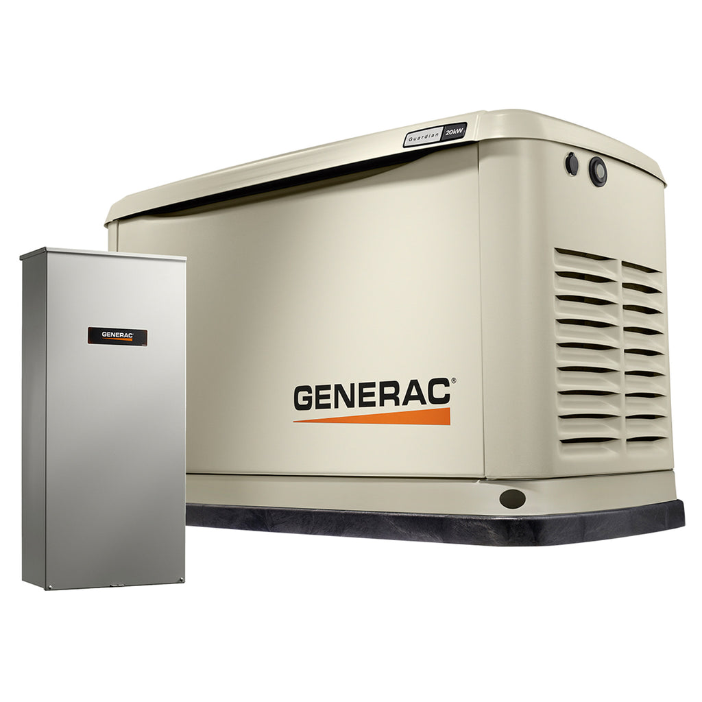 Generac Guardian 70391 20kW Aluminum Automatic Standby Generator with WiFi & 200A SE Rated Transfer Switch (Discontinued)
