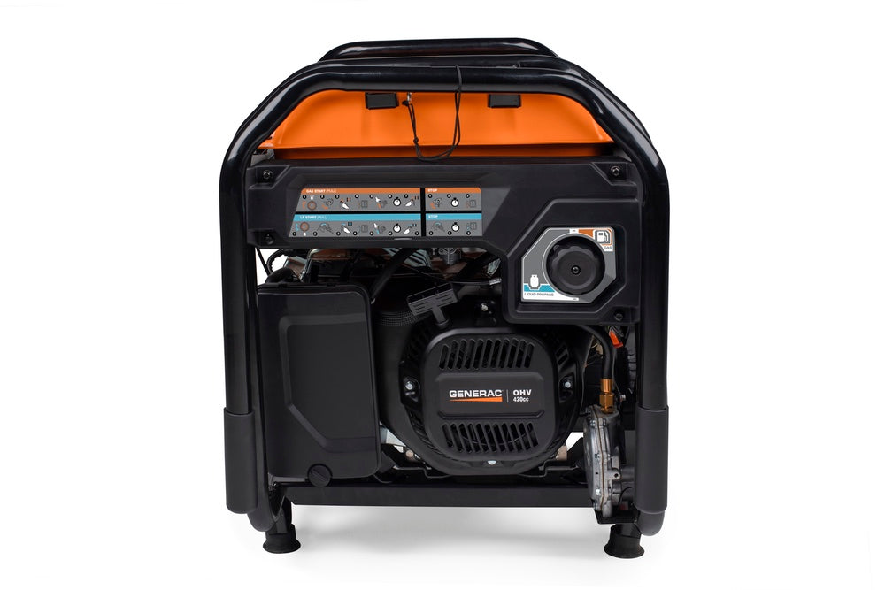 GENERAC GP7500E DUAL FUEL PORTABLE GENERATOR
