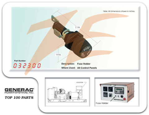 Generac 032300/G032300 Fuse Holder