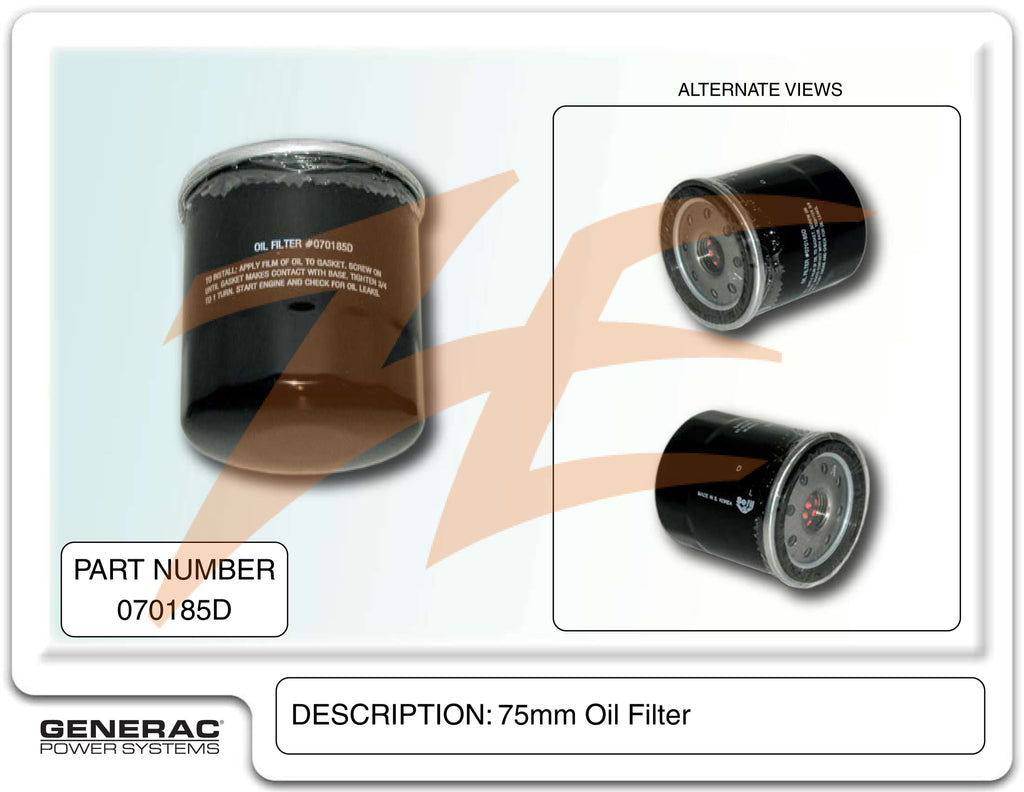 Generac 070185BS Oil Filter