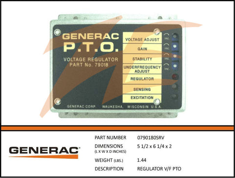 0790180SRV Voltage Regulator V/F PTO