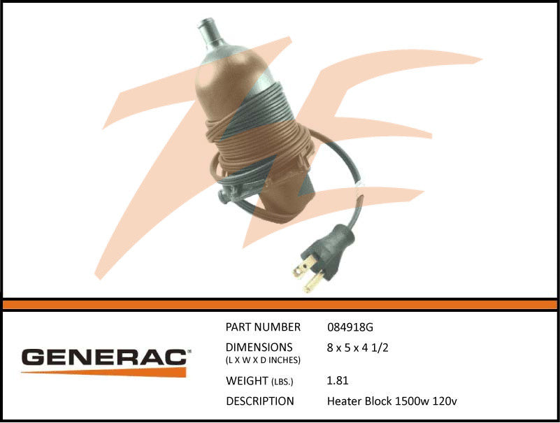 084918G 1500w 120v Block Heater
