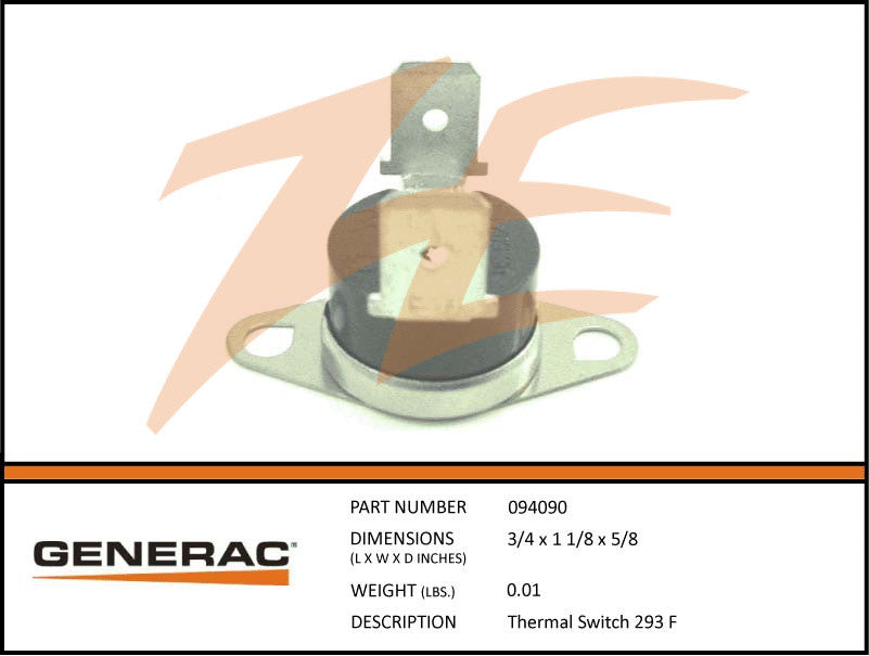 Generac 094090/G094090 High Temperature Switch 293*F