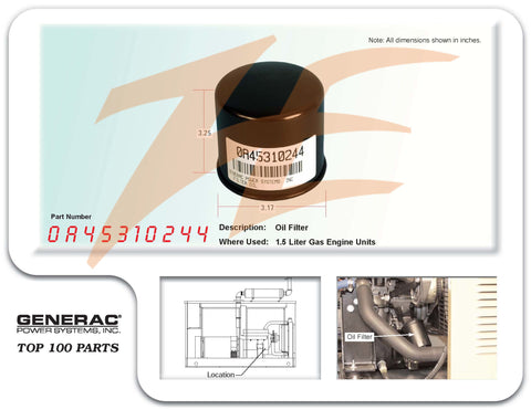 Oil Filter 1.5L/2.4L