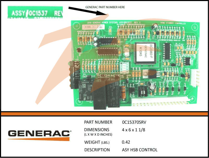 0C15370SRV HSB Control PCB Assembly