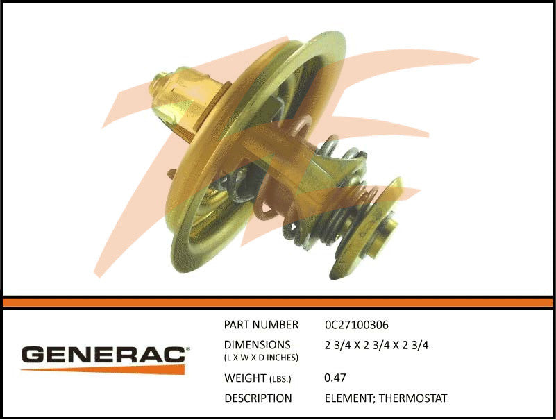 Generac 0C27100306 Thermostat DROP SHIP ONLY