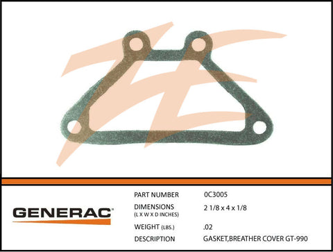 GASKET,BREATHER COVER GT-990