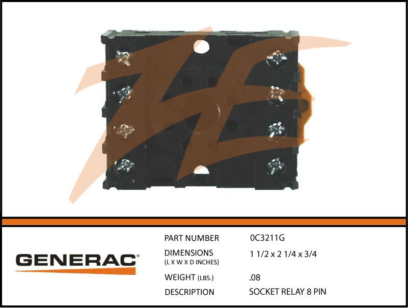 0C3211G Relay Socket 8 Pin