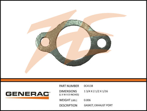 0C4138 Exhaust Port Gasket