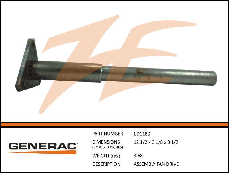 Generac 0D1180 Fan Drive Assembly DROP SHIP ONLY