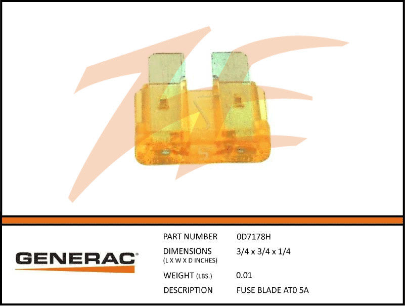FUSE ATO TYPE 5 AMP (TAN)