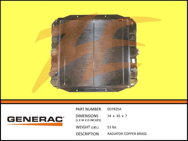 Generac 0D7825A Radiator DROP SHIP ONLY