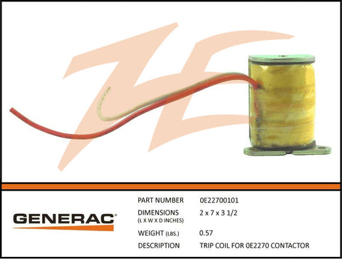 TRIP COIL FOR 0E2270 CONTACTOR
