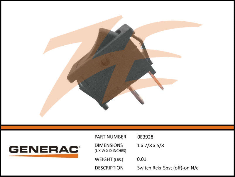 Generac 0E3928 Rocker Switch SPST