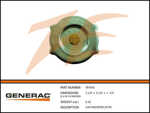 CAP RADIATOR 20 PSI