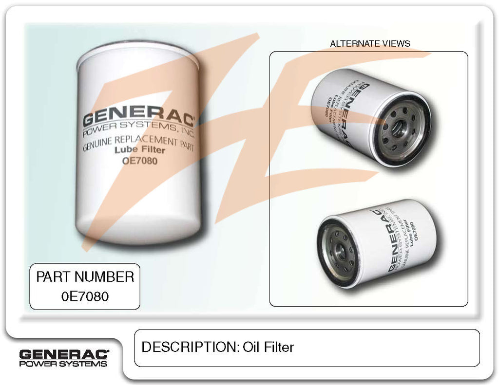 Generac 0E7080 Oil Filter
