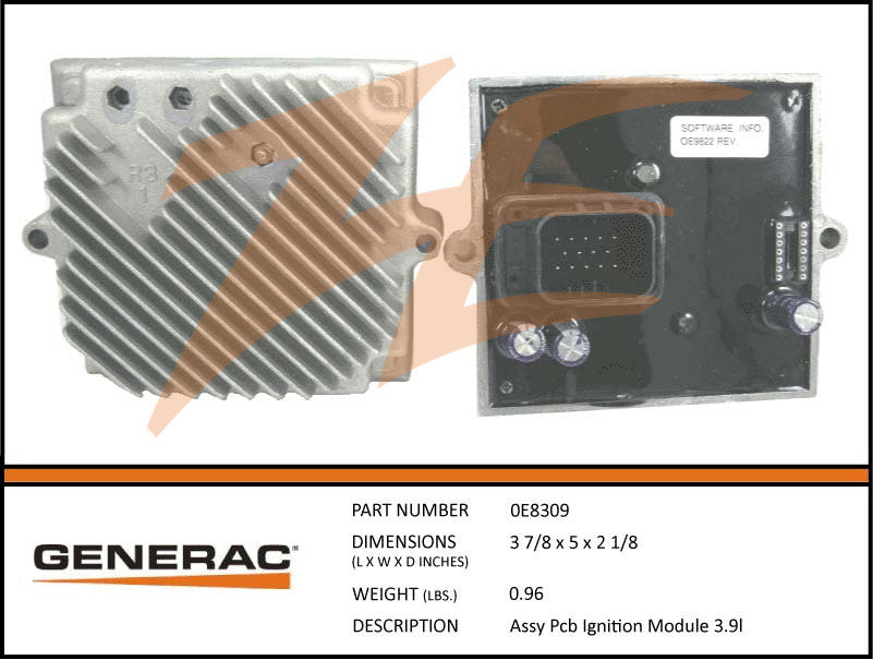 Generac 0E8309 PCB Ignition Module Assembly 3.9L