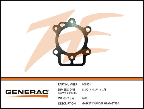 GASKET CYLINDER HEAD GT530