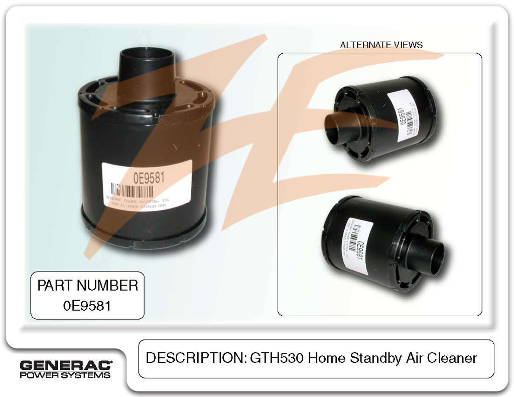 Generac 0E9581 Air Filter GT530