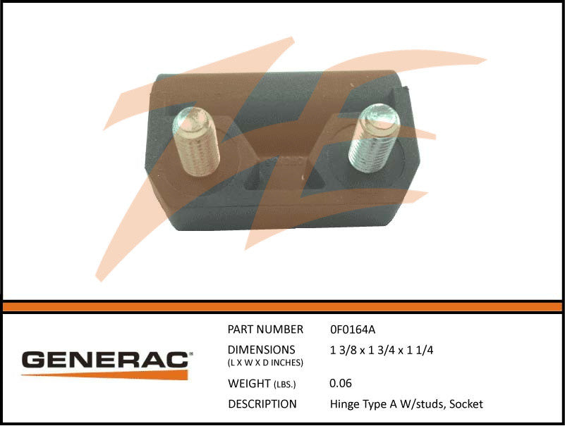 Generac 0F0164A Hinge Type A w/ Studs Socket