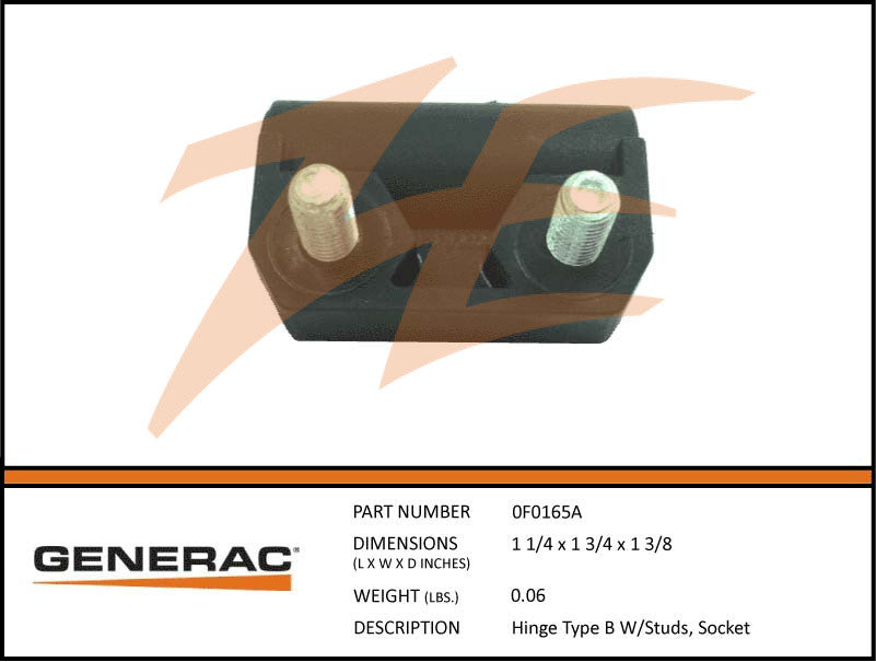 Generac 0F0165A Hinge Type B w/ Studs Socket