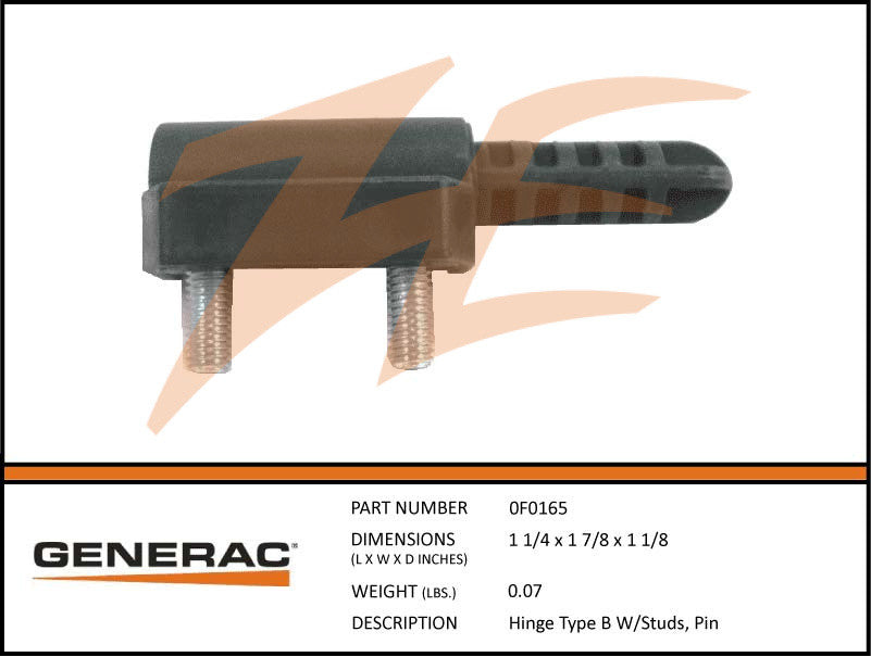 HINGE TYPE B W/STUDS, PIN