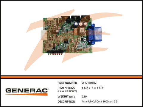 ASSY PCB CPL CONT 3600RPM 2.5L