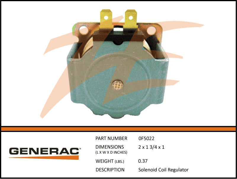 Generac 0F5022 Fuel Regulator Solenoid Coil