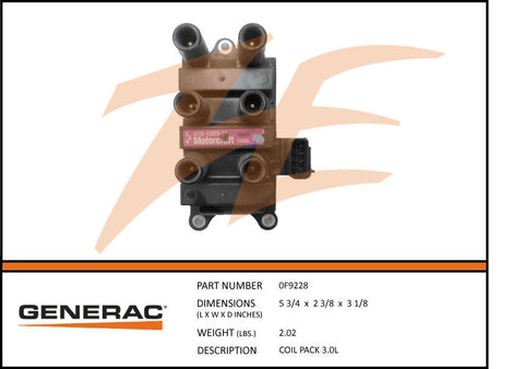 Generac 0F9228 Coil Pack 3.0L