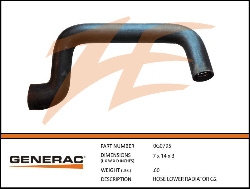 HOSE LOWER RADIATOR 2.4L