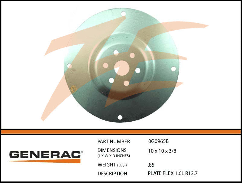 Generac 0G0965B 1.6L Flex Plate