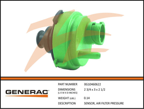 Generac 0G10460622 Air Filter Pressure Sensor