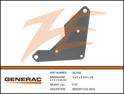 Generac 0G1501 Coil Pack Bracket