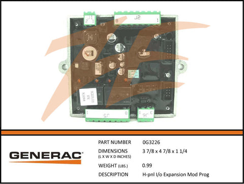 Generac 0G3226 H-Panel I/O Expansion Module