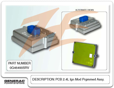 Generac 0G46490SRV PCB 2.4L Igniton Module Programmed
