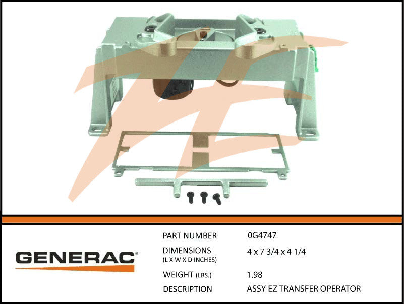 Generac 0G4747 EZ Transfer Operator Assembly