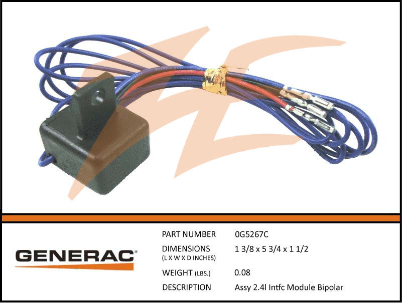 Generac 0G5267C 2.4L Interface Module Assembly Bipolar
