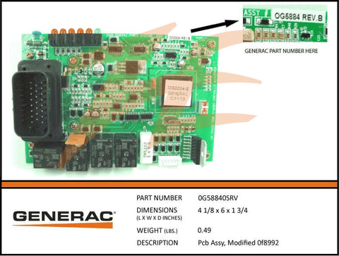 
PCB ASSY, MODIFIED 0F8992 
