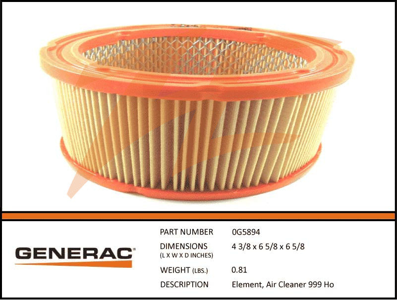 ELEMENT, AIR CLEANER 999 HO 