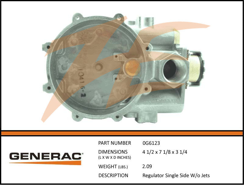 REGULATOR SINGLE SIDE W/O JETS 