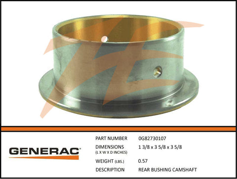 Generac 0G82730107 Rear Camshaft Bushing
