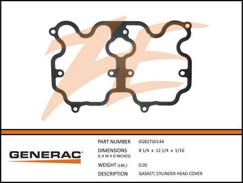 Generac 0G82730144 Cylinder Head Cover Gasket