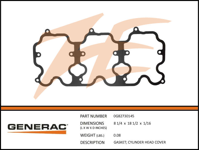Generac 0G82730145 Cylinder Head Cover Gasket