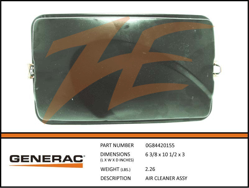 Generac 0G84420155 Air Cleaner Assembly