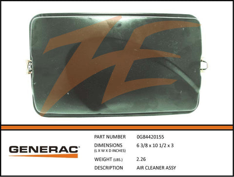 Generac 0G84420155 Air Cleaner Assembly