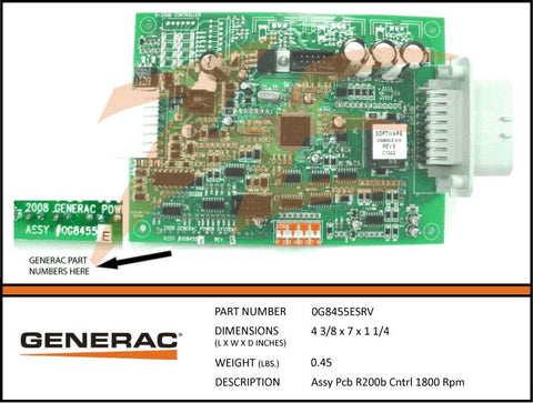 
ASSY PCB R200B CTRL 1800 RPM 