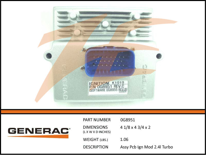 Generac 0G8951 PCB Ignition Module 2.4L Turbo