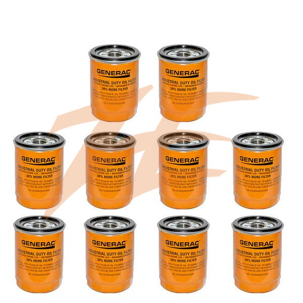 Generac 070185ES 10 Pack Oil Filter