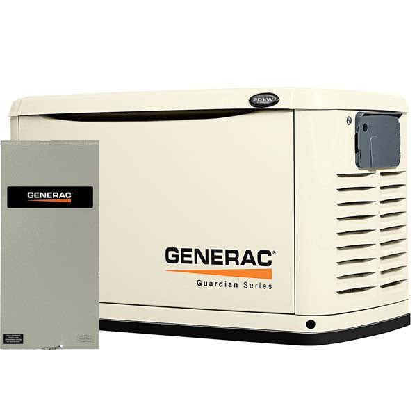 Generac 6729 20kW Steel Automatic Standby Generator with 200A Transfer Switch (Discontinued)